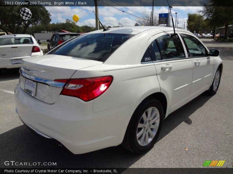 Bright White / Black 2011 Chrysler 200 Touring