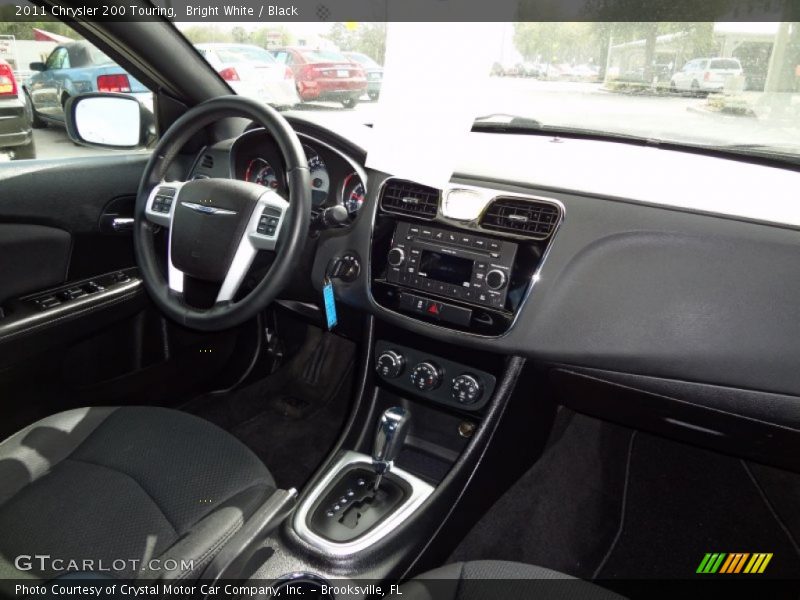 Bright White / Black 2011 Chrysler 200 Touring