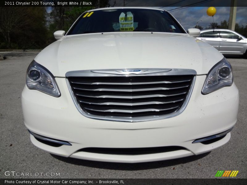 Bright White / Black 2011 Chrysler 200 Touring