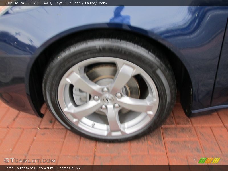 Royal Blue Pearl / Taupe/Ebony 2009 Acura TL 3.7 SH-AWD