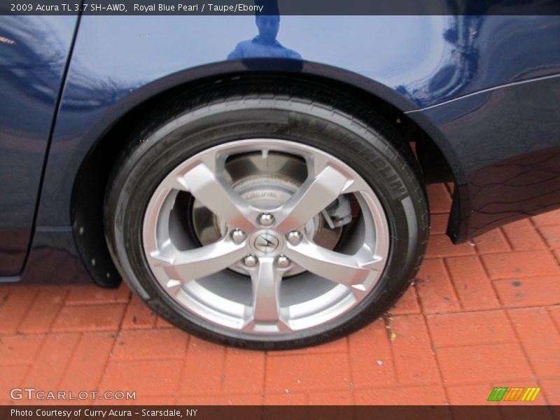 Royal Blue Pearl / Taupe/Ebony 2009 Acura TL 3.7 SH-AWD