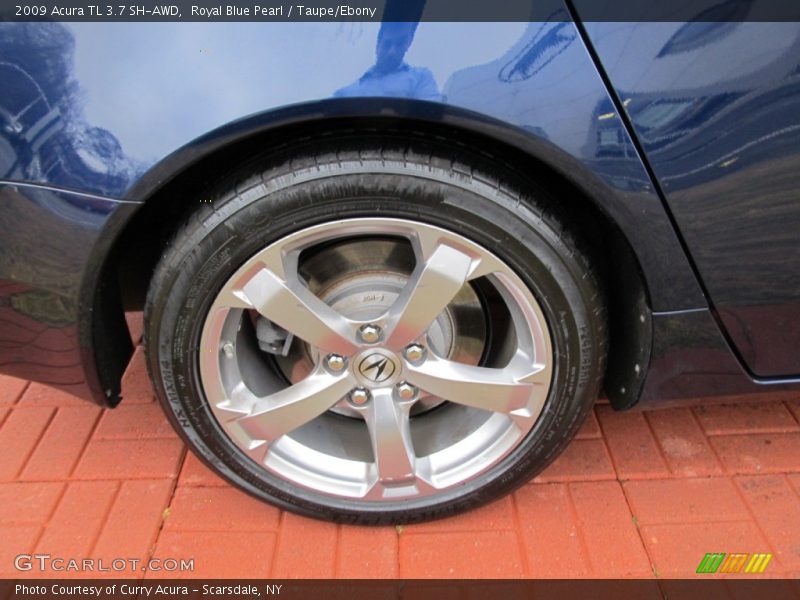 Royal Blue Pearl / Taupe/Ebony 2009 Acura TL 3.7 SH-AWD