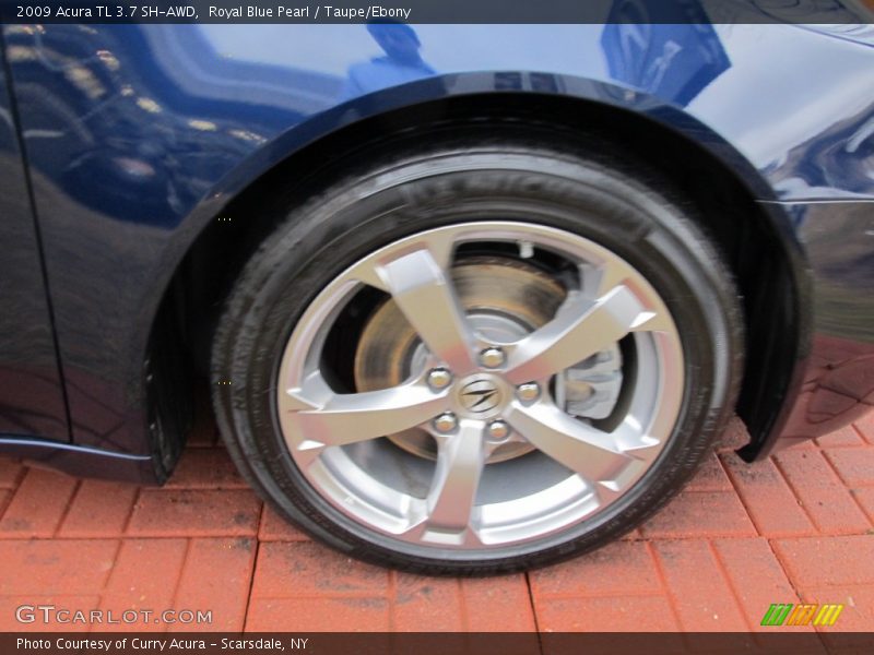 Royal Blue Pearl / Taupe/Ebony 2009 Acura TL 3.7 SH-AWD