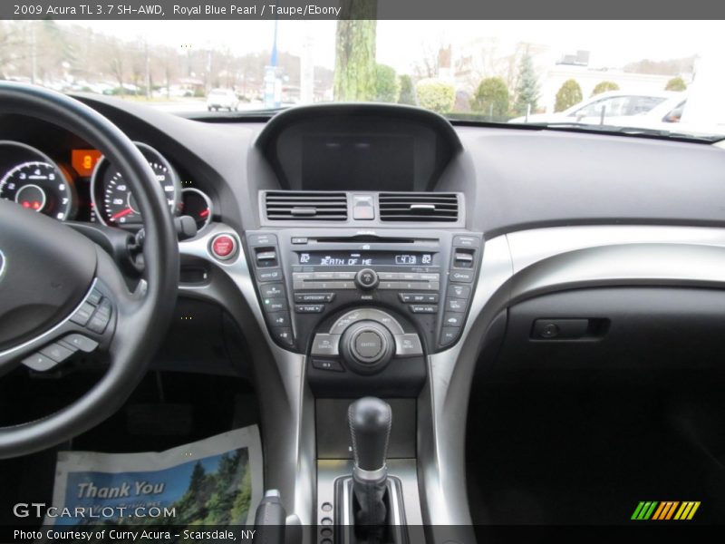 Royal Blue Pearl / Taupe/Ebony 2009 Acura TL 3.7 SH-AWD