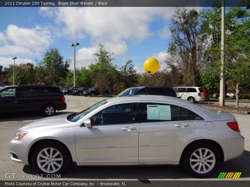 Bright Silver Metallic / Black 2011 Chrysler 200 Touring