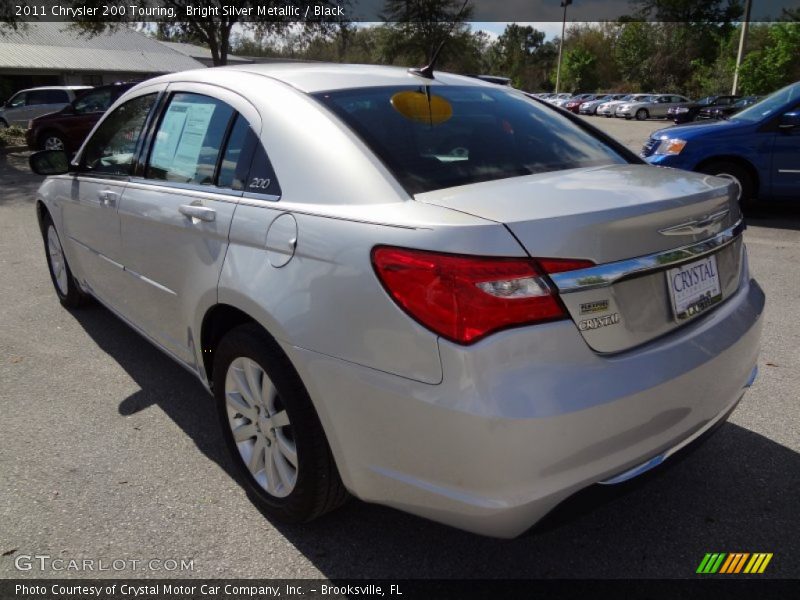 Bright Silver Metallic / Black 2011 Chrysler 200 Touring