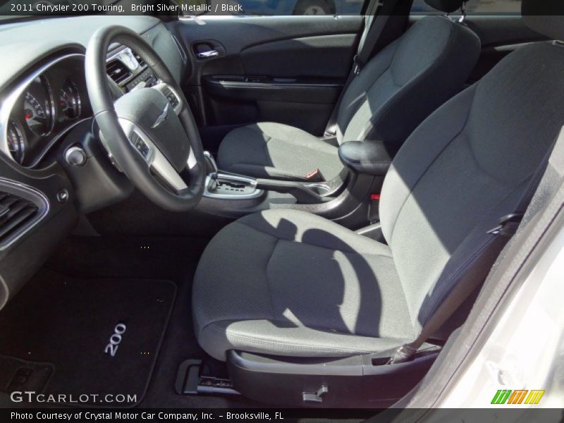 Bright Silver Metallic / Black 2011 Chrysler 200 Touring