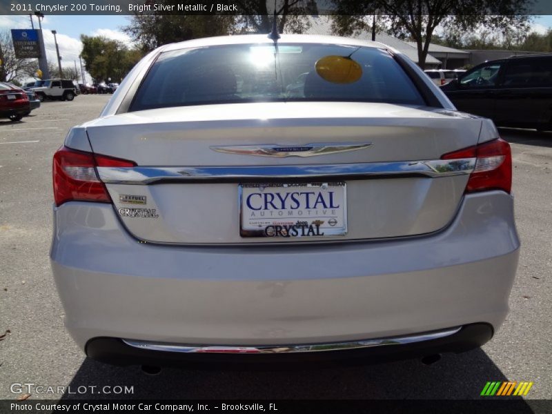 Bright Silver Metallic / Black 2011 Chrysler 200 Touring