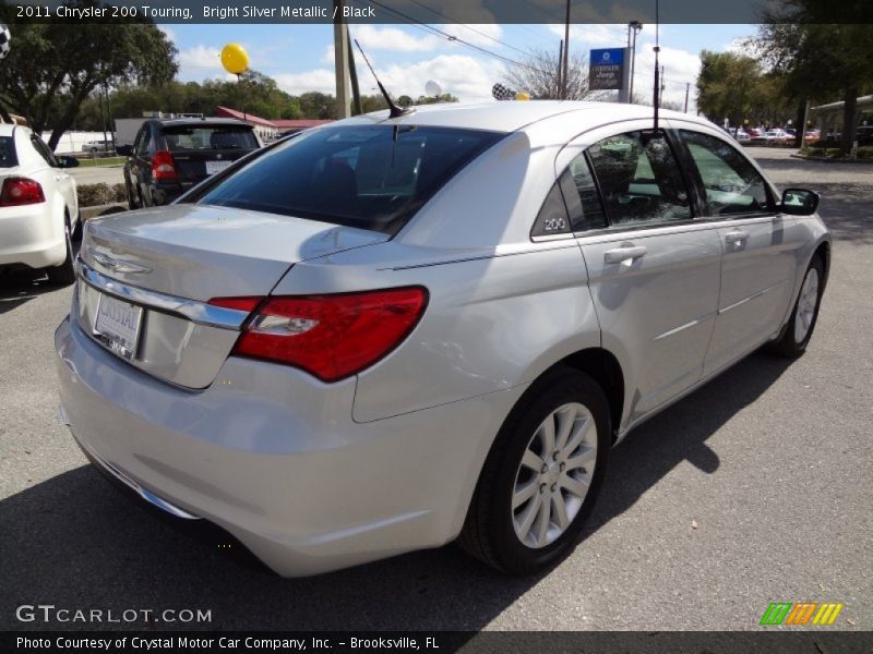 Bright Silver Metallic / Black 2011 Chrysler 200 Touring