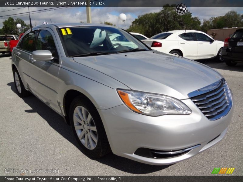 Bright Silver Metallic / Black 2011 Chrysler 200 Touring