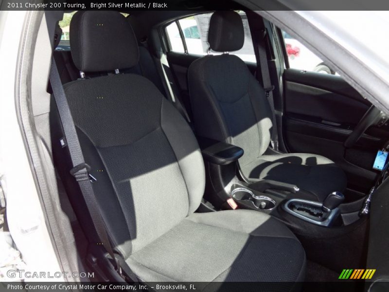 Bright Silver Metallic / Black 2011 Chrysler 200 Touring