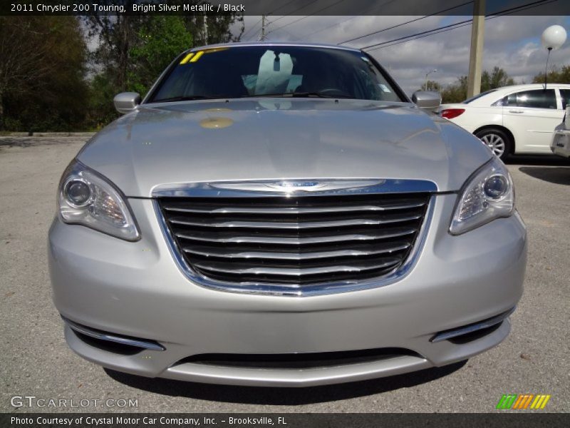 Bright Silver Metallic / Black 2011 Chrysler 200 Touring