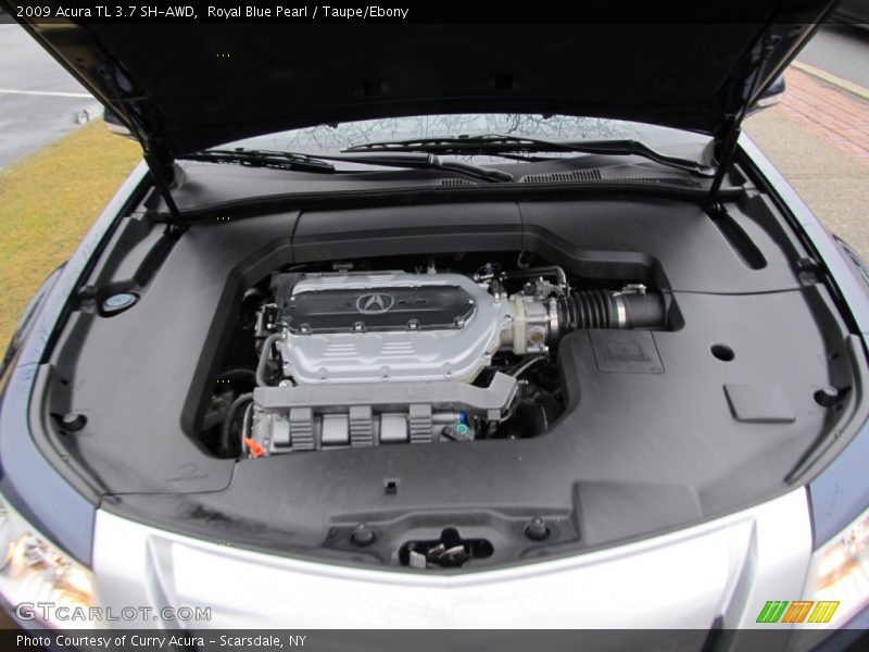 Royal Blue Pearl / Taupe/Ebony 2009 Acura TL 3.7 SH-AWD