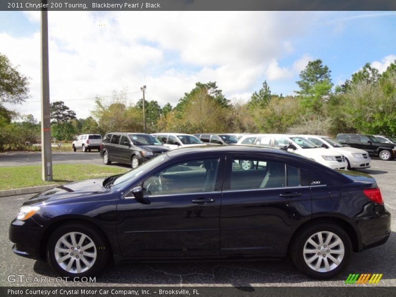 Blackberry Pearl / Black 2011 Chrysler 200 Touring