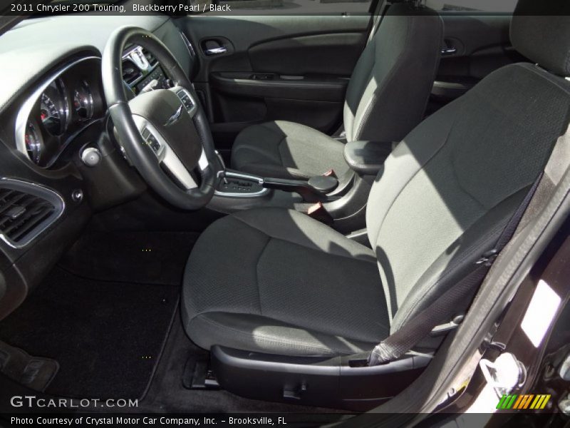 Blackberry Pearl / Black 2011 Chrysler 200 Touring