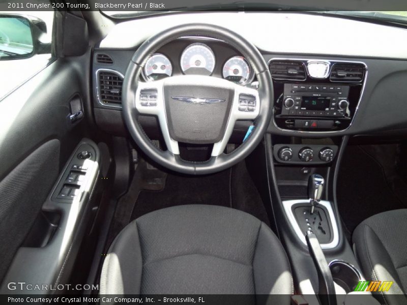Blackberry Pearl / Black 2011 Chrysler 200 Touring