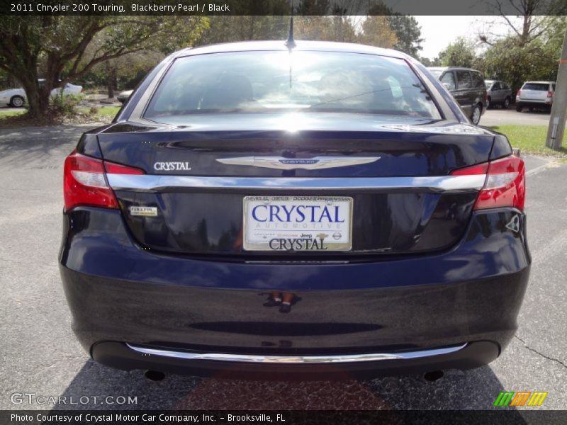 Blackberry Pearl / Black 2011 Chrysler 200 Touring