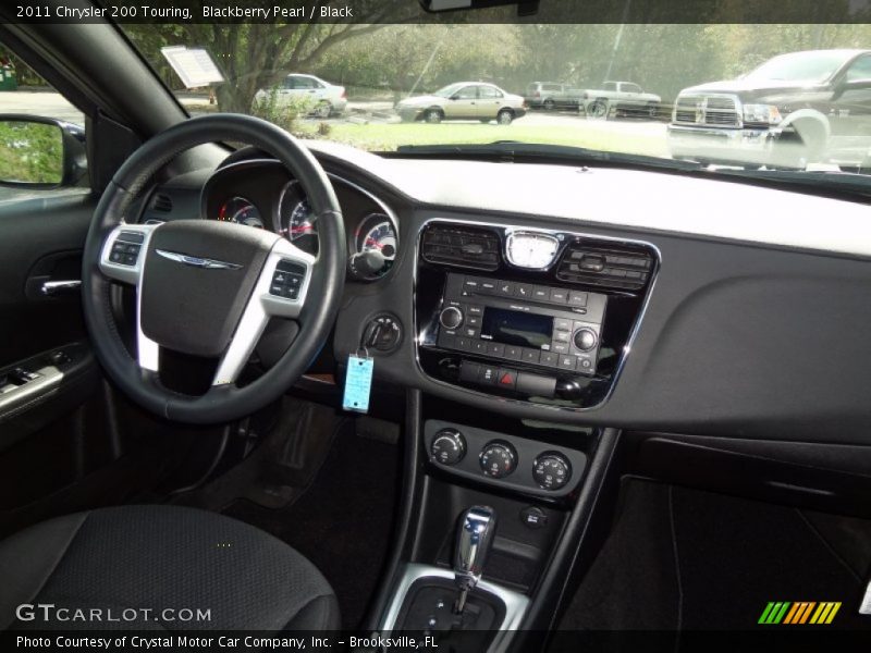 Blackberry Pearl / Black 2011 Chrysler 200 Touring