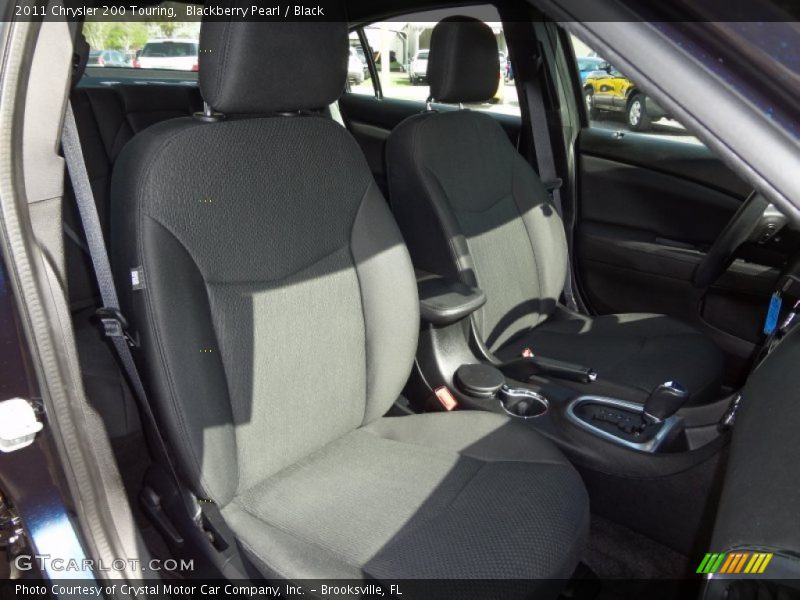 Blackberry Pearl / Black 2011 Chrysler 200 Touring