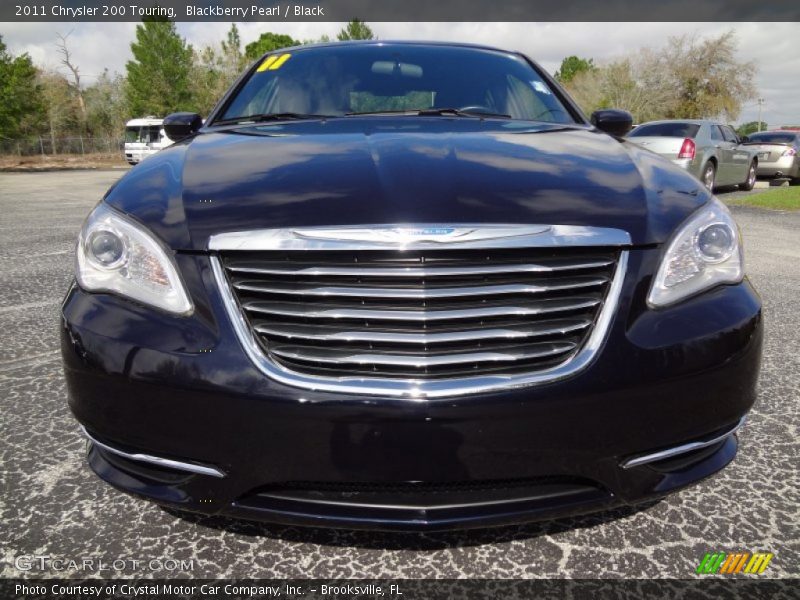 Blackberry Pearl / Black 2011 Chrysler 200 Touring