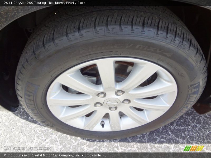 Blackberry Pearl / Black 2011 Chrysler 200 Touring