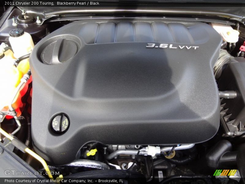 Blackberry Pearl / Black 2011 Chrysler 200 Touring
