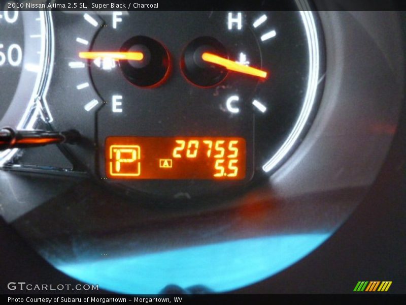 Super Black / Charcoal 2010 Nissan Altima 2.5 SL
