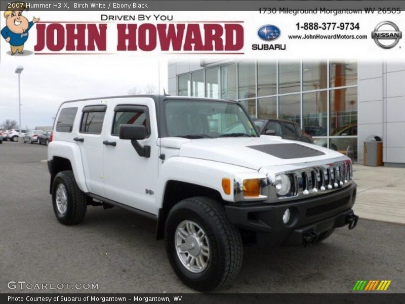 Birch White / Ebony Black 2007 Hummer H3 X