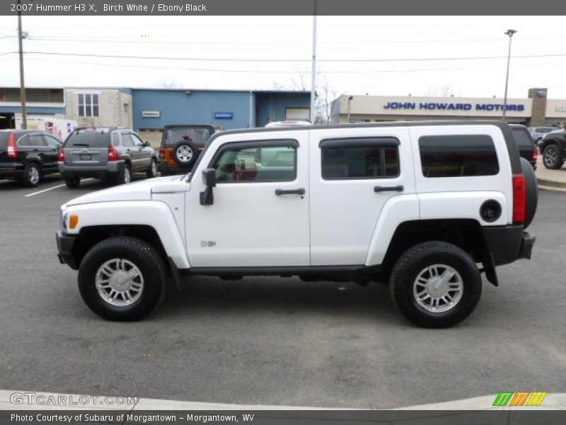 Birch White / Ebony Black 2007 Hummer H3 X
