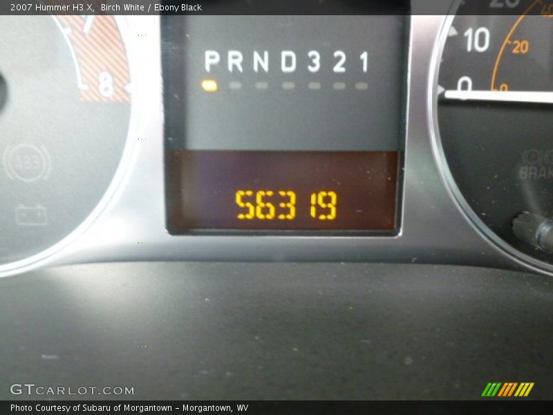 Birch White / Ebony Black 2007 Hummer H3 X