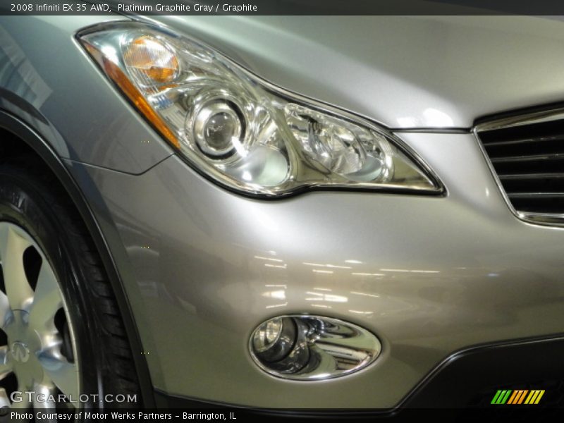 Platinum Graphite Gray / Graphite 2008 Infiniti EX 35 AWD
