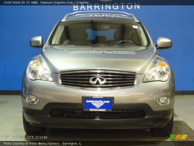 Platinum Graphite Gray / Graphite 2008 Infiniti EX 35 AWD