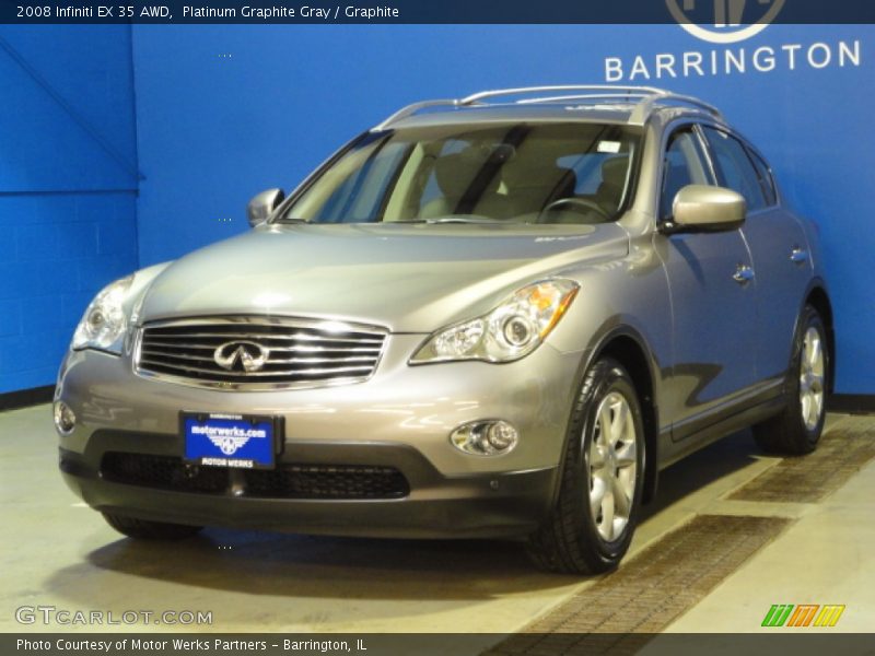 Platinum Graphite Gray / Graphite 2008 Infiniti EX 35 AWD