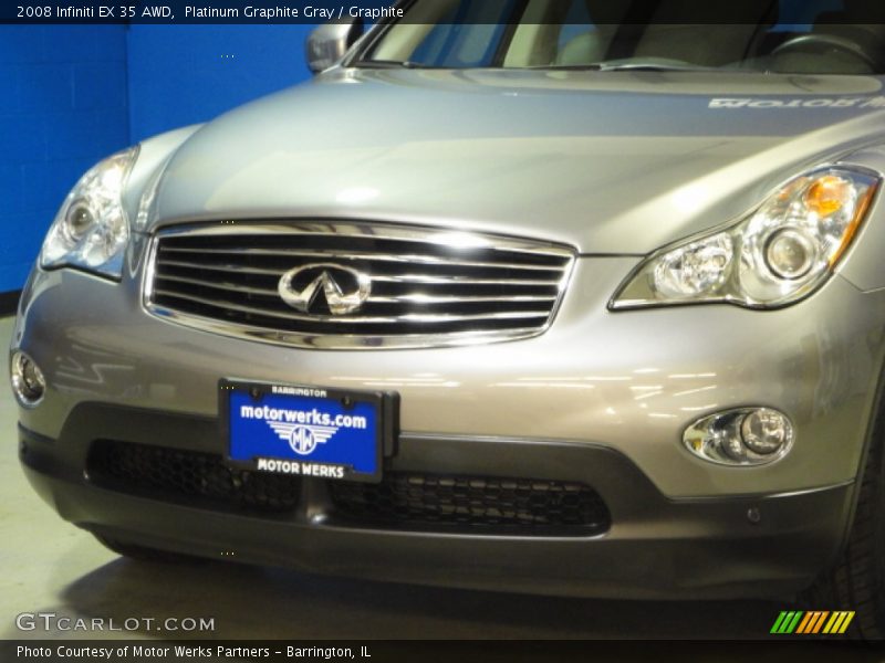 Platinum Graphite Gray / Graphite 2008 Infiniti EX 35 AWD