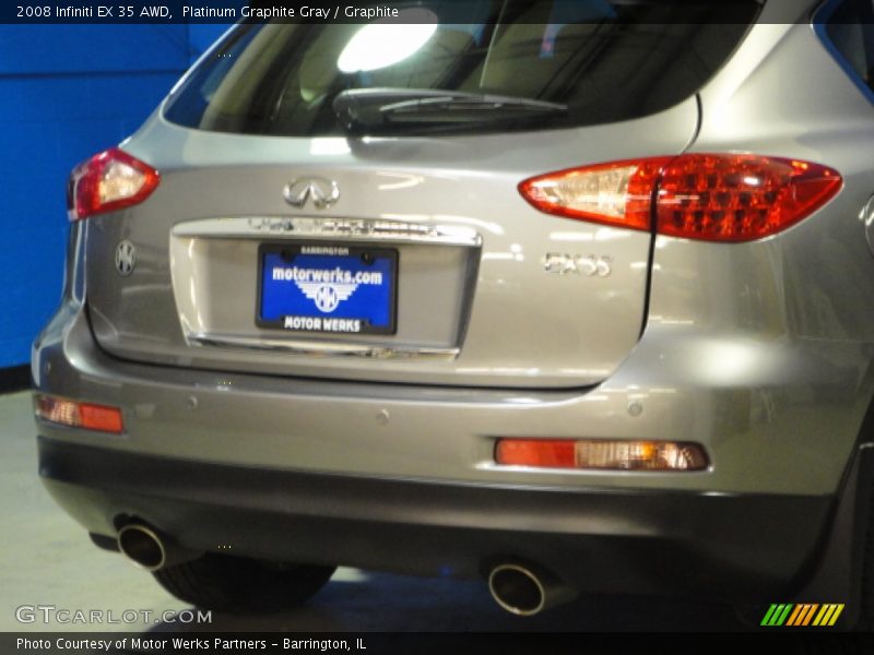 Platinum Graphite Gray / Graphite 2008 Infiniti EX 35 AWD