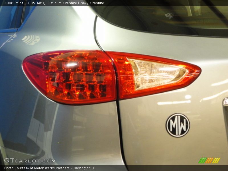 Platinum Graphite Gray / Graphite 2008 Infiniti EX 35 AWD