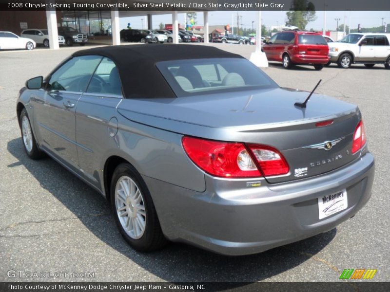 Silver Steel Metallic / Dark Slate Gray/Light Slate Gray 2008 Chrysler Sebring Touring Convertible