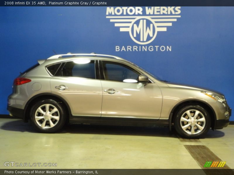 Platinum Graphite Gray / Graphite 2008 Infiniti EX 35 AWD