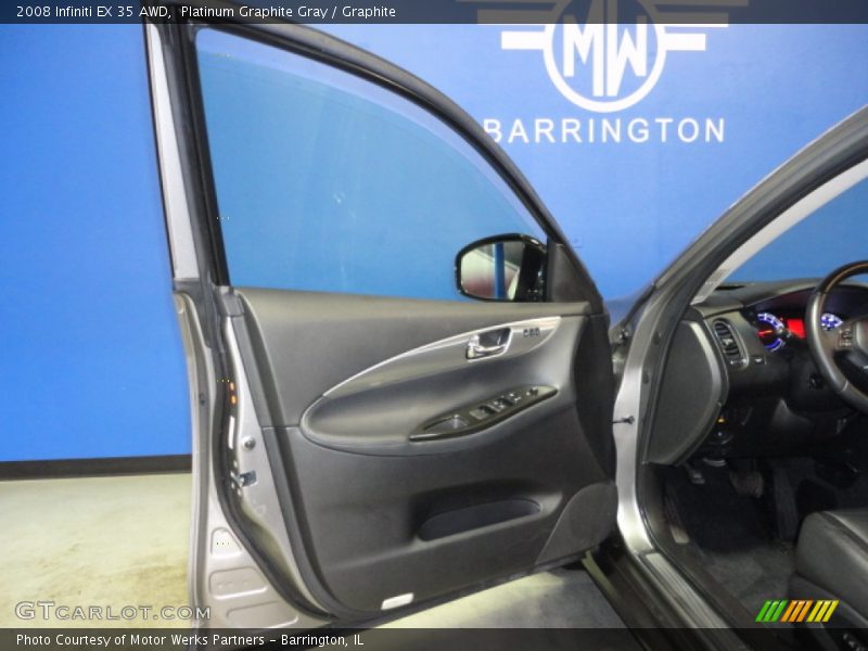 Platinum Graphite Gray / Graphite 2008 Infiniti EX 35 AWD