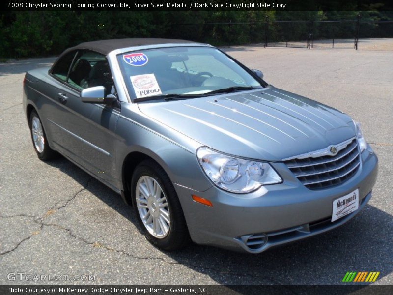Silver Steel Metallic / Dark Slate Gray/Light Slate Gray 2008 Chrysler Sebring Touring Convertible