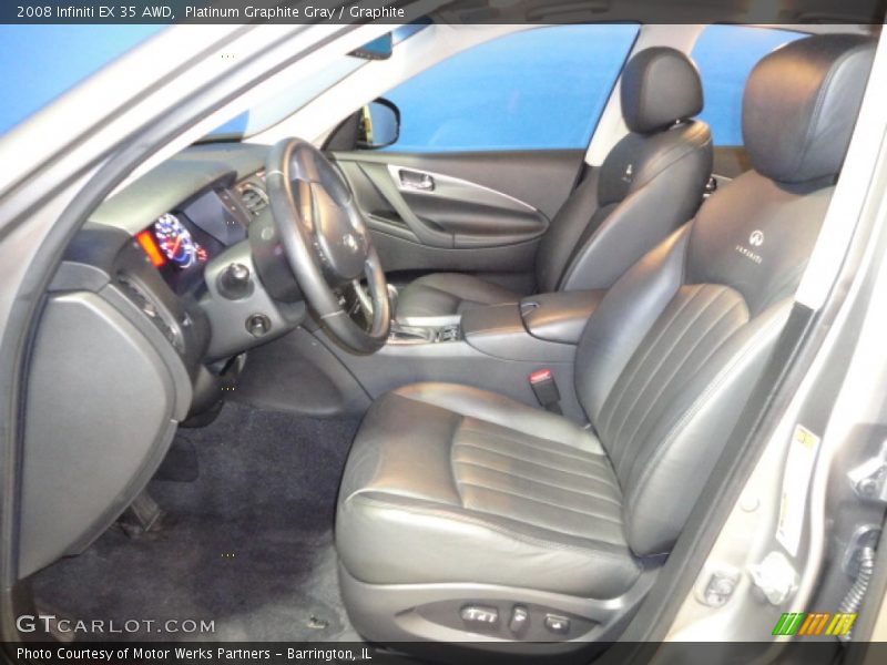 Platinum Graphite Gray / Graphite 2008 Infiniti EX 35 AWD