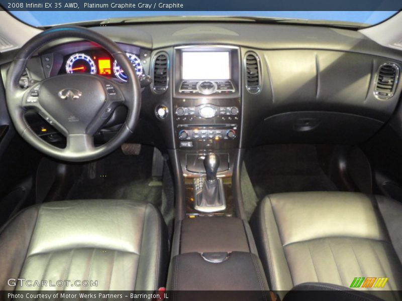 Platinum Graphite Gray / Graphite 2008 Infiniti EX 35 AWD
