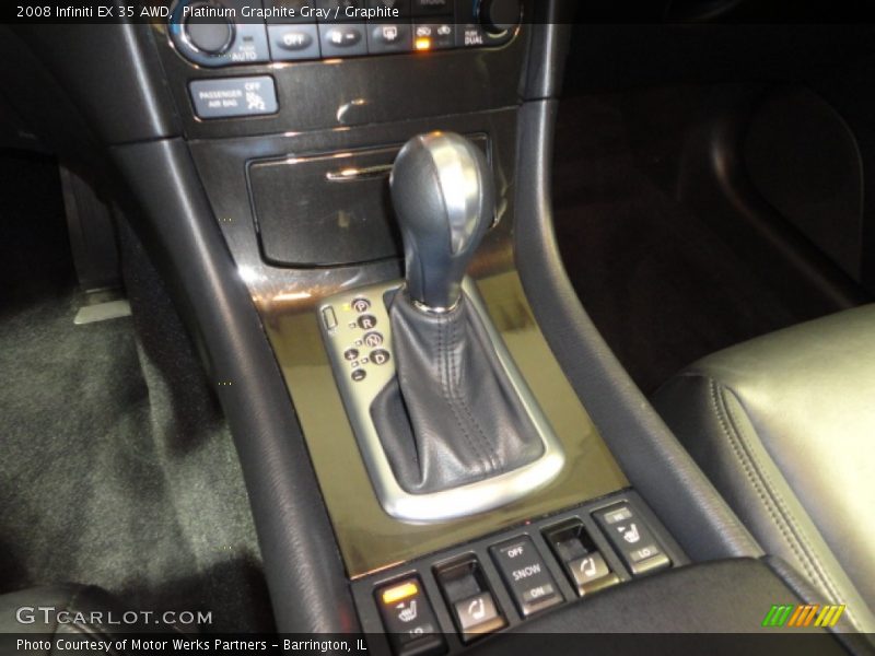 Platinum Graphite Gray / Graphite 2008 Infiniti EX 35 AWD