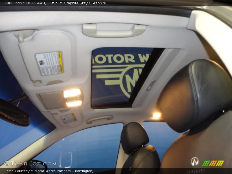 Platinum Graphite Gray / Graphite 2008 Infiniti EX 35 AWD
