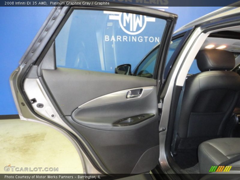 Platinum Graphite Gray / Graphite 2008 Infiniti EX 35 AWD