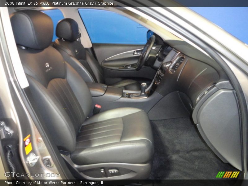 Platinum Graphite Gray / Graphite 2008 Infiniti EX 35 AWD