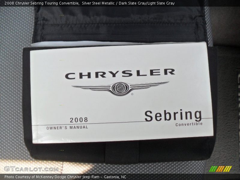 Silver Steel Metallic / Dark Slate Gray/Light Slate Gray 2008 Chrysler Sebring Touring Convertible