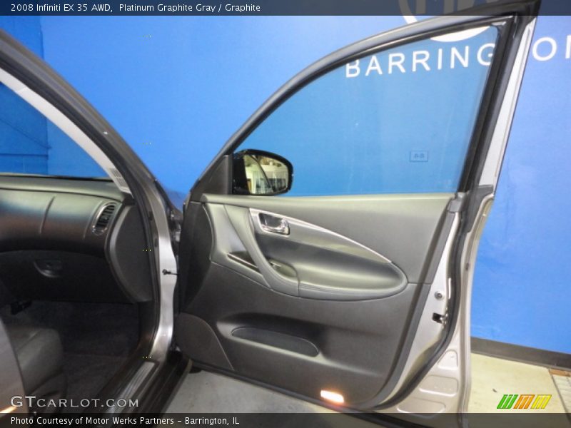 Platinum Graphite Gray / Graphite 2008 Infiniti EX 35 AWD