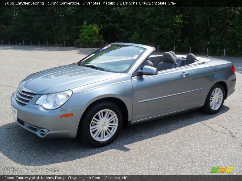 Silver Steel Metallic / Dark Slate Gray/Light Slate Gray 2008 Chrysler Sebring Touring Convertible