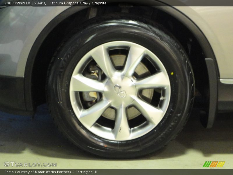 Platinum Graphite Gray / Graphite 2008 Infiniti EX 35 AWD